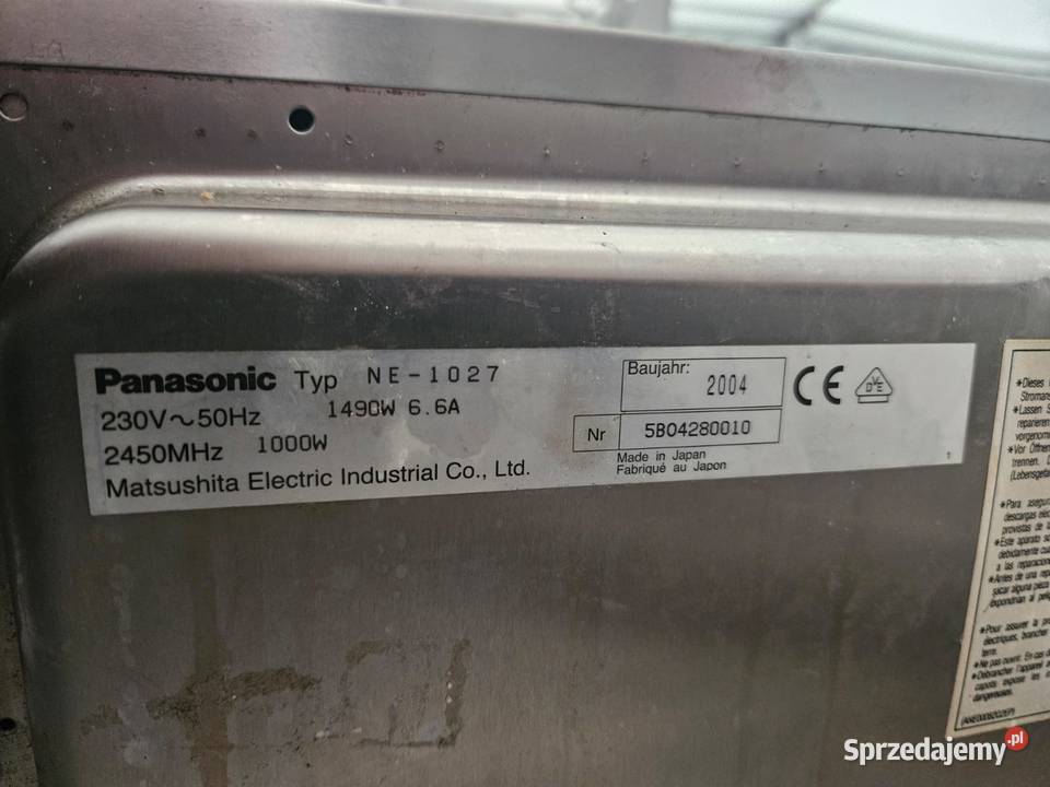 Mikrofalówka Panasonic NE1027 Gastronomia Krotoszyn