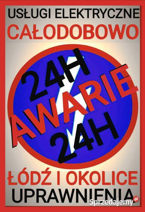 Elektryk Łódź 24h7 AWARIEUSTERKI Profesjonalnie Pozostałe