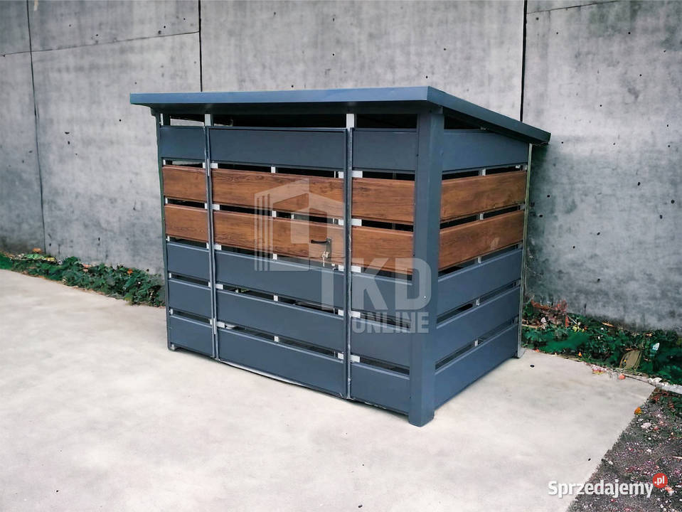 Wiata śmietnikowa 2x1m Schowek ogrodowy na Turek