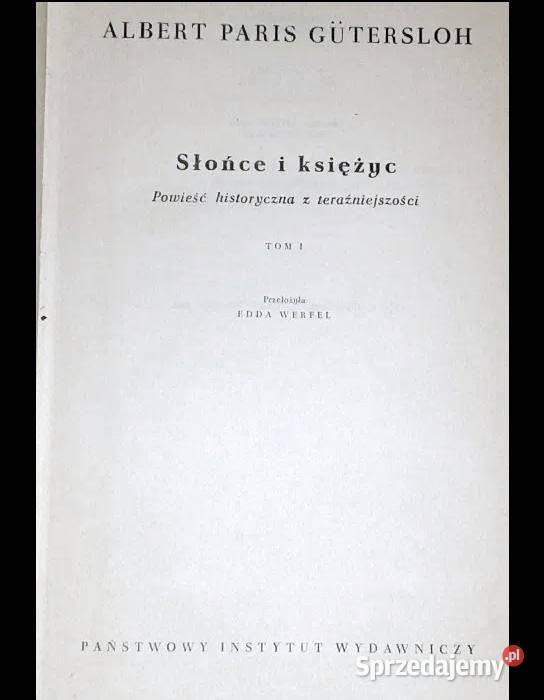 Słońce i księżyc powieść historyczna z Chełm