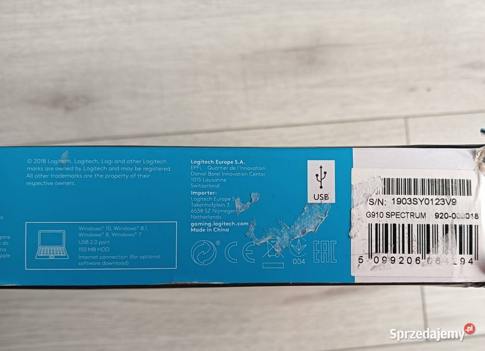 Klawiatura mechaniczna przewodowa Logitech G910 Klawiatury i myszy Żywiec sprzedam