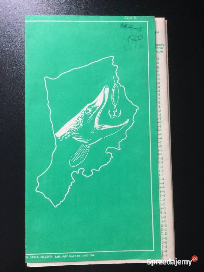 195 Mapa Wód Wędkarskich wojSzczecińskiego Szczecin