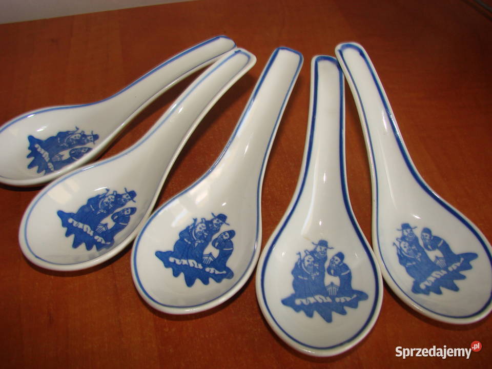 porcelanowa chińska łyżka do zupy Pruszcz Gdański