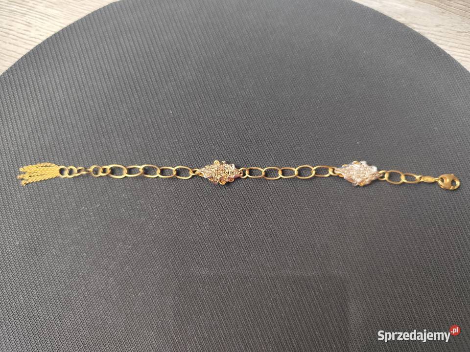 Naszyjnik bransoletka kolczyki 14k złoto próby Skarżysko-Kamienna sprzedam