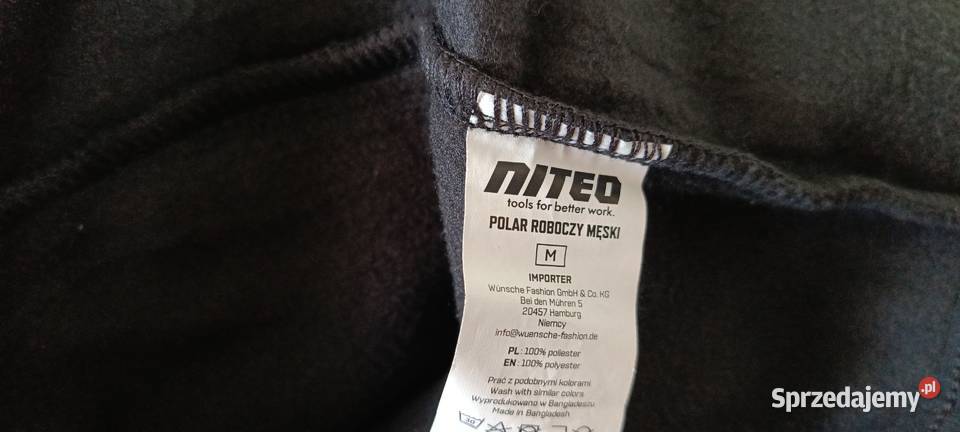 NITEO bluzapolar roboczy męski rozmiar M kolor szary/srebrny Moda i Styl