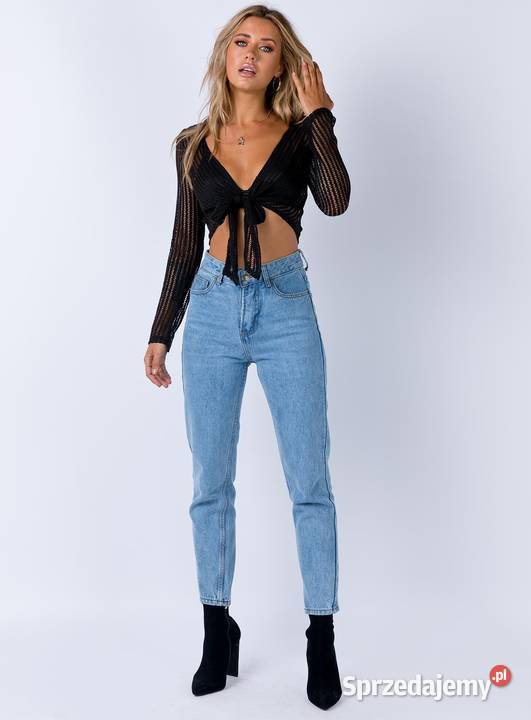 top siateczka z cekinami długi rękaw wiązana z Zamość