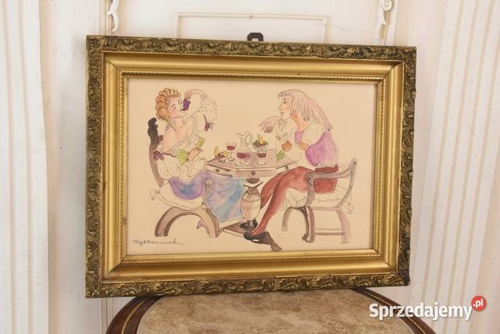 Maja Berezowska Kolacja Kochanków Arystokracja Obrazki i obrazy