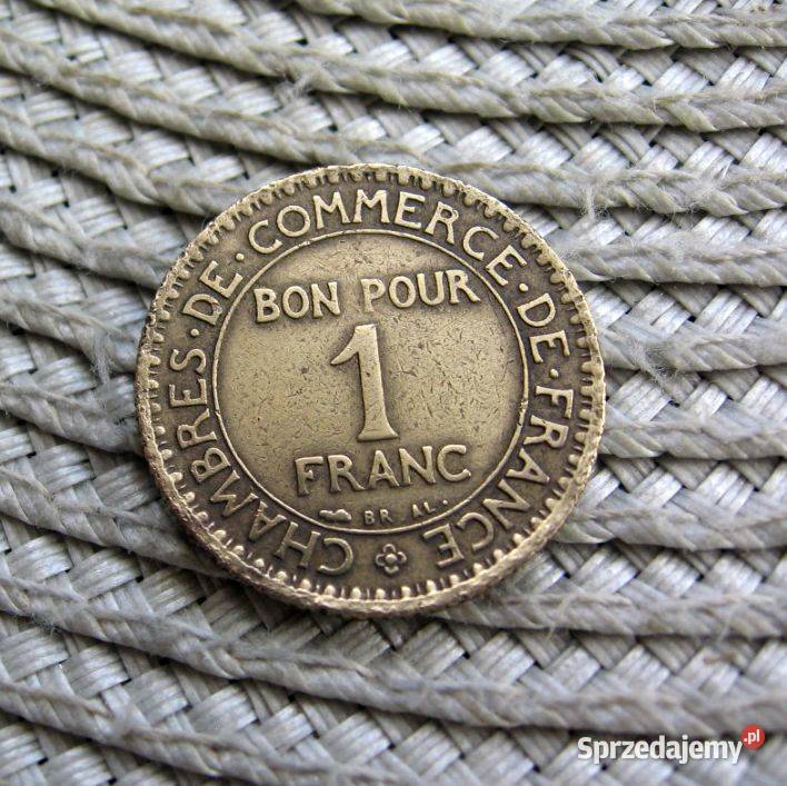 Francja 1 Frank 1921r Bon Pour Kalisz