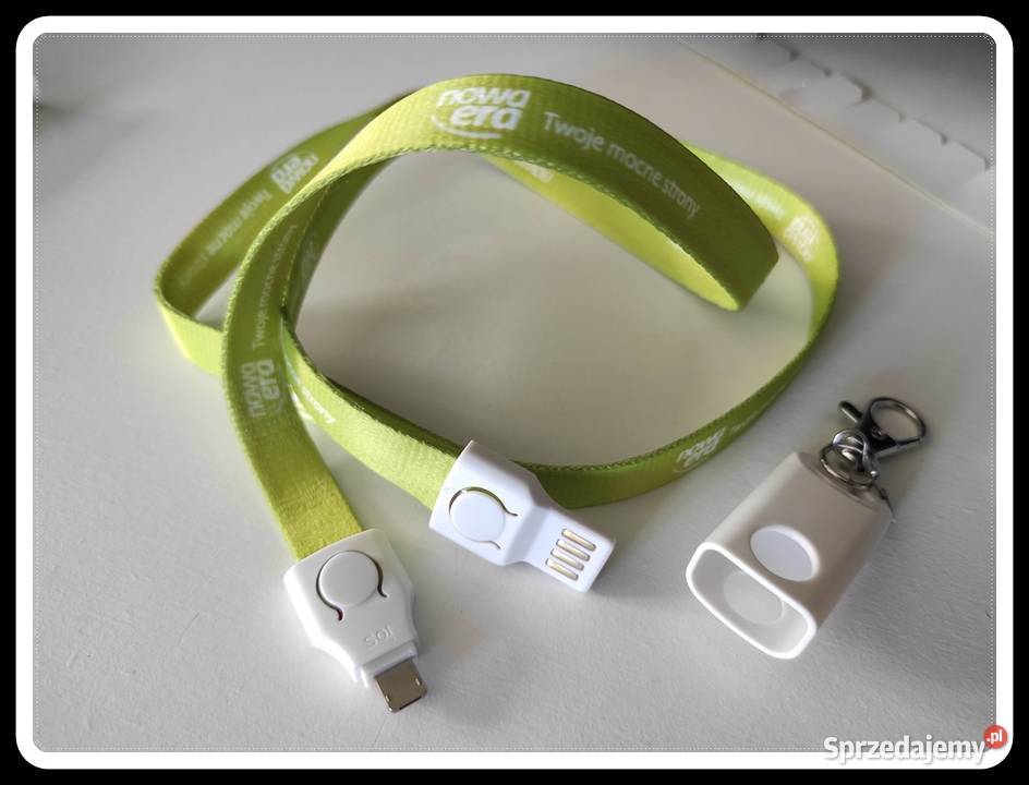 smycz zielona kabel przejściówka mikro USB mazowieckie