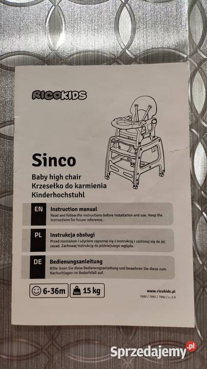 Krzesełko do karmienia dziecka ze stolikiem Lublin