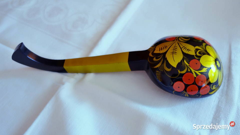 Drewniana łyżka malowana rękodzieło artystyczne Kraków