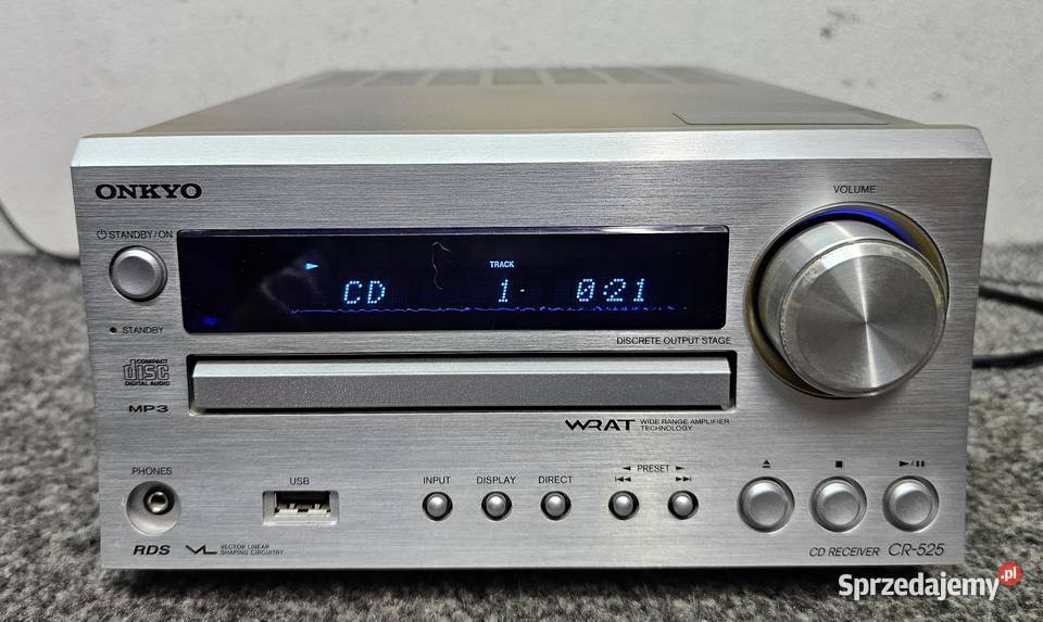 Wieża Stereo ONKYO CR525 pilot wysyłka 15 Wieże i miniwieże Kraków sprzedam