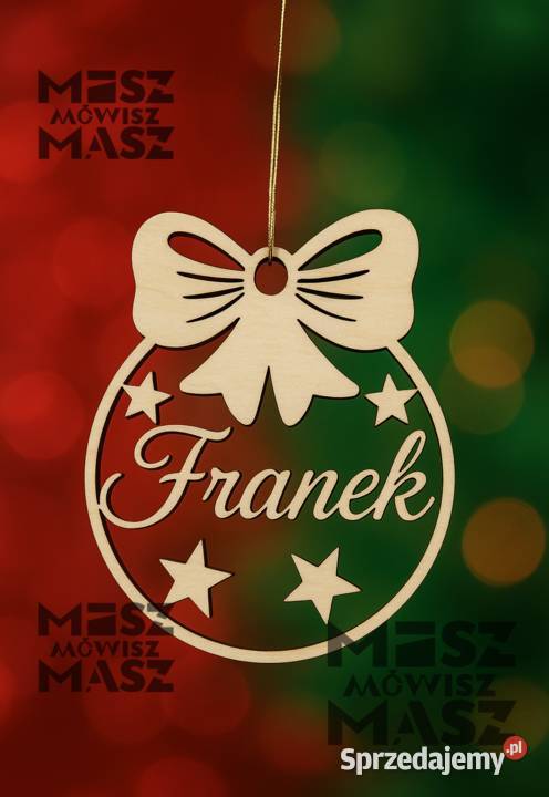 Bombka z imieniem nazwą spersonalizowana na Racot