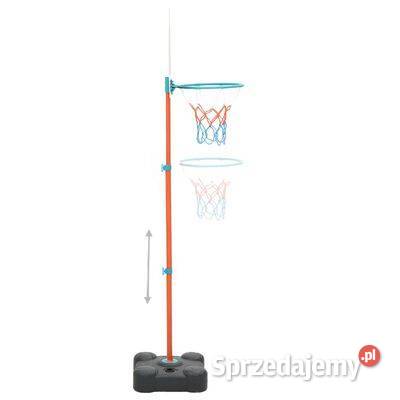 vidaXL Przenośny zestaw do koszykówki, regulowany, 109-141 cm(SKU80355)