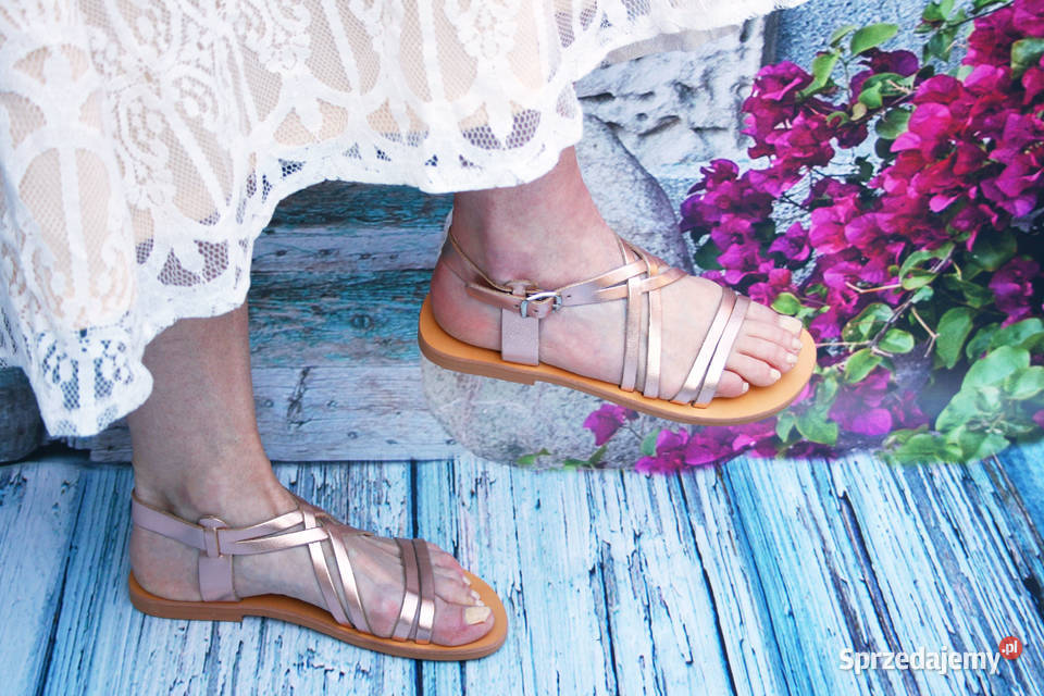 Sandały ze skóry naturalnej 38 42 Inna marka Poznań