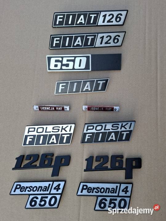 Emblemat znaczek logo Polski Fiat 126p Maluch opolskie Strzelce Opolskie