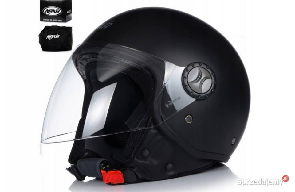Kask motocyklowy otwarty Naxa S22czarny mat M Sosnowiec