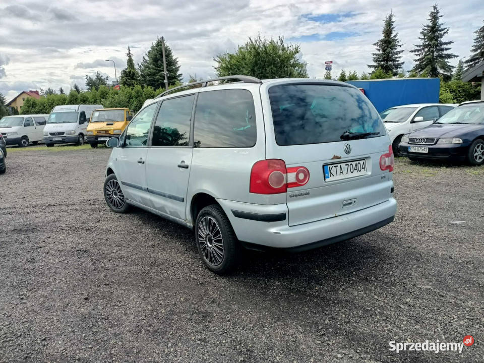 Volkswagen Sharan Vw Sharan 19TDI 90 04r 7 os I srebrny małopolskie Tarnów sprzedam
