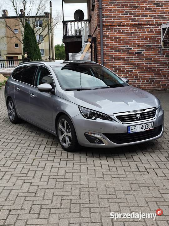 Peugeot 308 SW 16 eHDi Allure 2014 zadbany welurowa tapicerka Złoczew