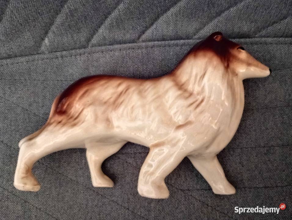 Figurka porcelanowa pies Collie owczarek Szkocki Biłgoraj