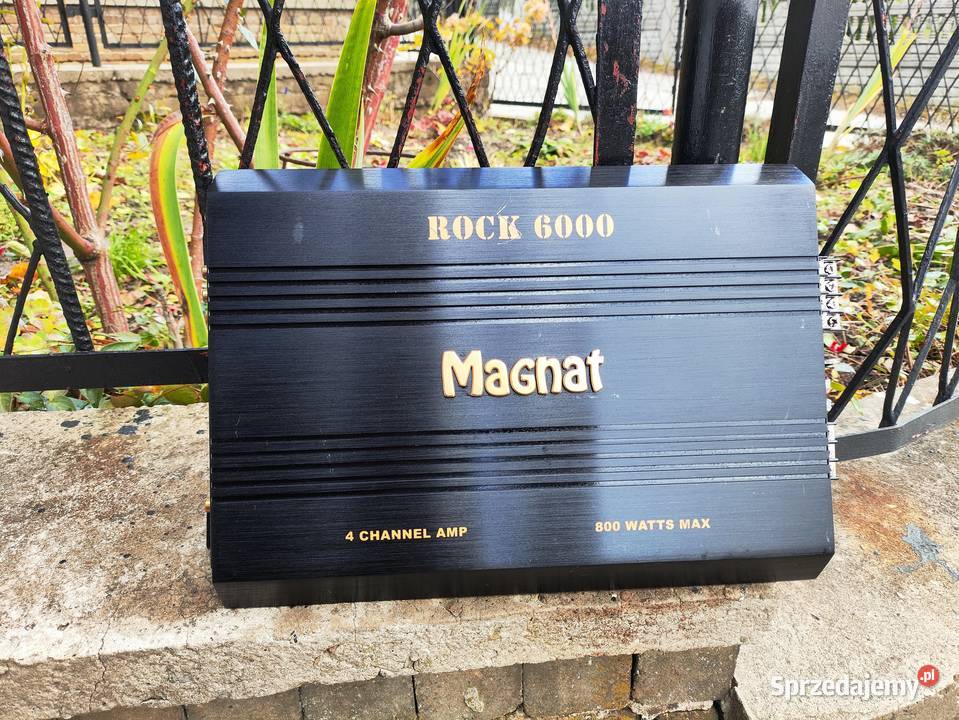 Wzmacniacz samochodowy 4 kanałowy Magnat Rock Wzmacniacze Elektronika Niegowonice