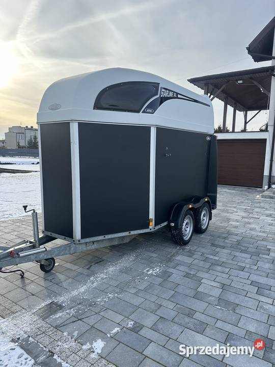Przyczepa do przewozu 2 koni dmc 2000 Mokra