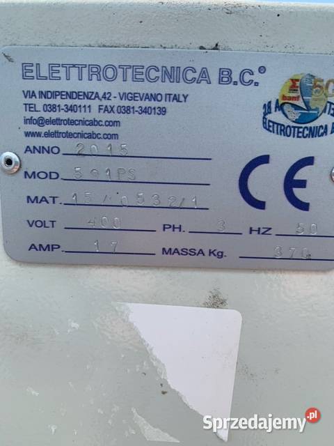 Tunel ciepły stabilizacyjny Elettrotecnica 501 mazowieckie Łaskarzew sprzedam