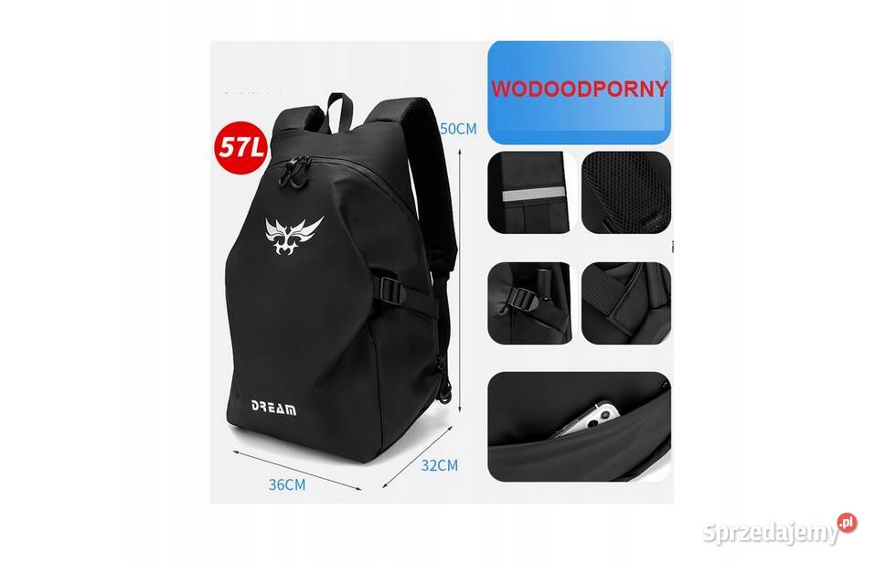 PLECAK MOTOCYKLOWY WODOODPORNY 57 L Sosnowiec