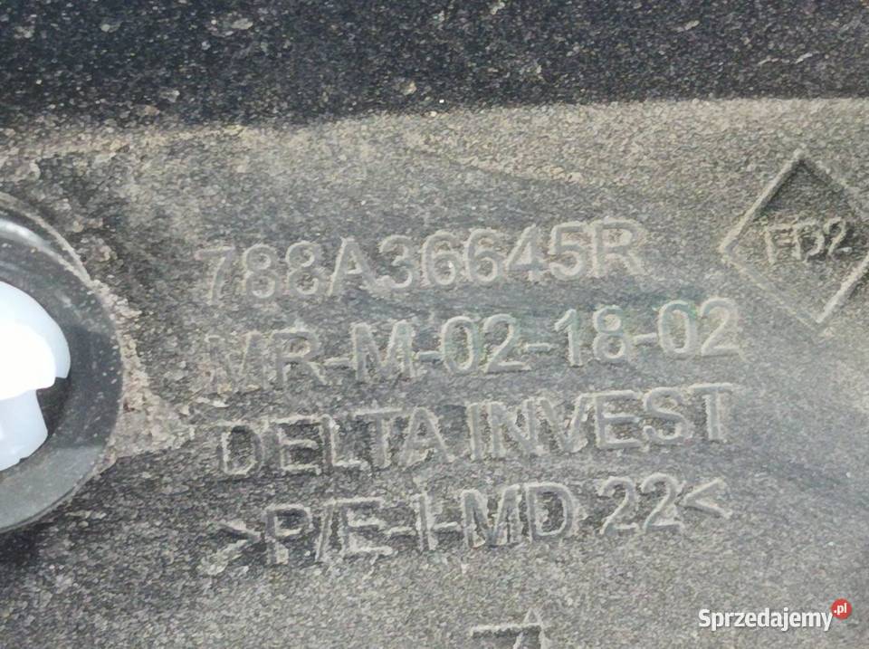 OSŁONA LISTWA BŁOTNIKA PRAWY LEWY TYŁ KPL Dacia
