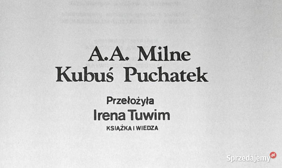 Kubuś Puchatek Alan Alexander Milne Pozostałe Pozostałe lubelskie Chełm