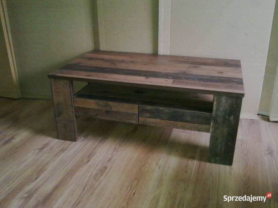 Nowa ława z szufladami 111x65x45 dąb branwood