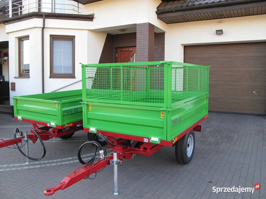 Przyczepa Wywrotka Przyczepka Mini Traktorek Przyczepy rolnicze