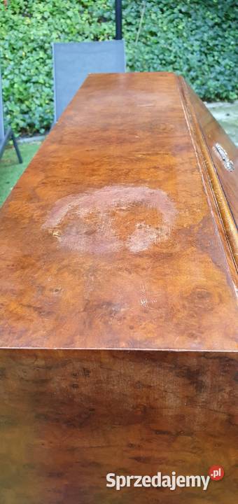 Sekretarzyk orzechowy styl barokowy vintage Wleń