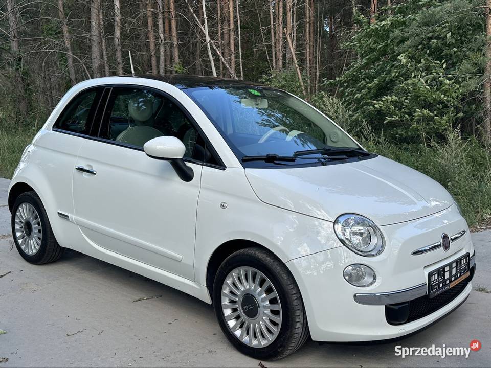 Fiat 500 12 biały panorama alufelgi Zamość
