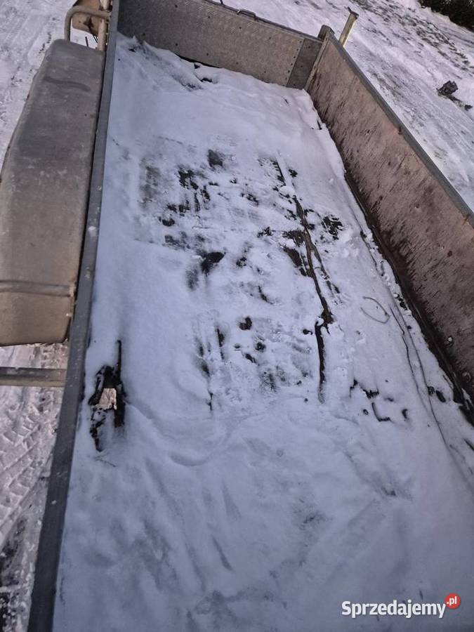 Przyczepka laweta do minikoparki 32x126 Barthau wielkopolskie Stara Kaźmierka sprzedam