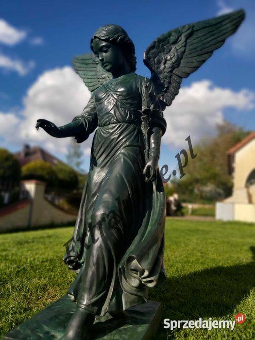 Rzeźba z brązu Anioł H130 Szczecin