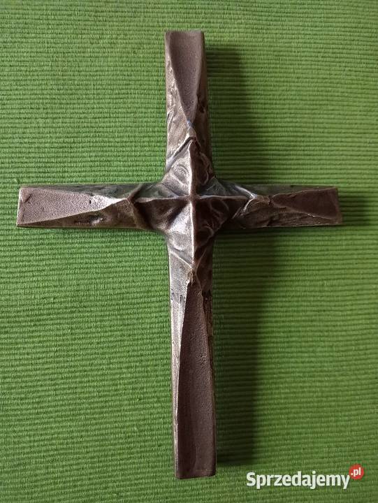 Mosiężny krzyżyk na ścianę lubelskie Włodawa