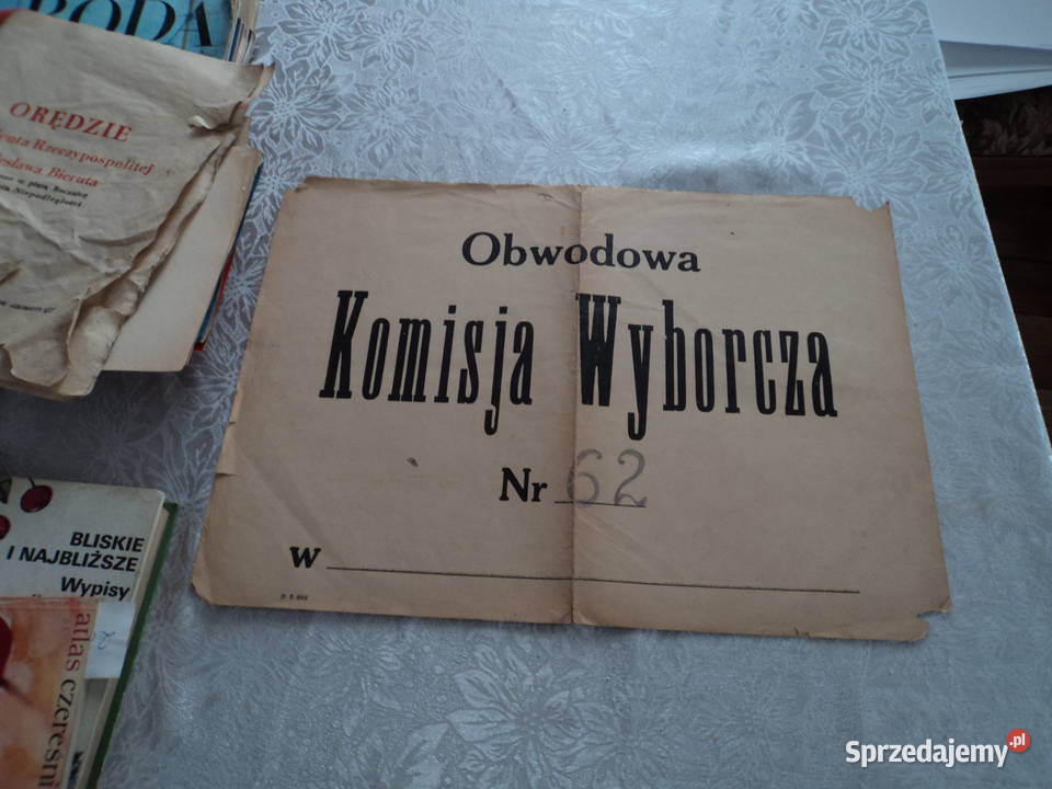 Pierwsze wybory 2 wojnie plakat komisji Nowy Sącz