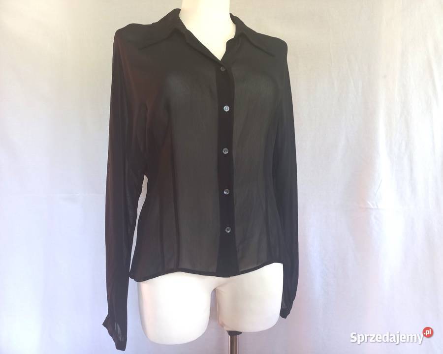 Bluzka czarna Długi Rękaw r 3840 elegancka NOWA długi Białystok