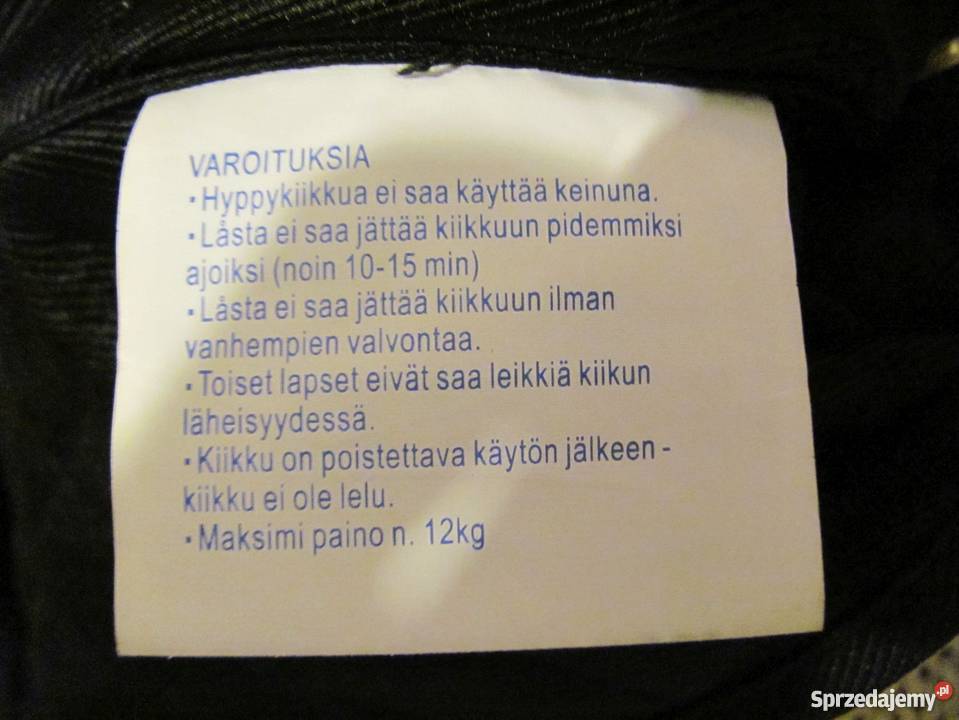 Huśtawka skoczek TROLLER solidna i bezpieczna do Zamość