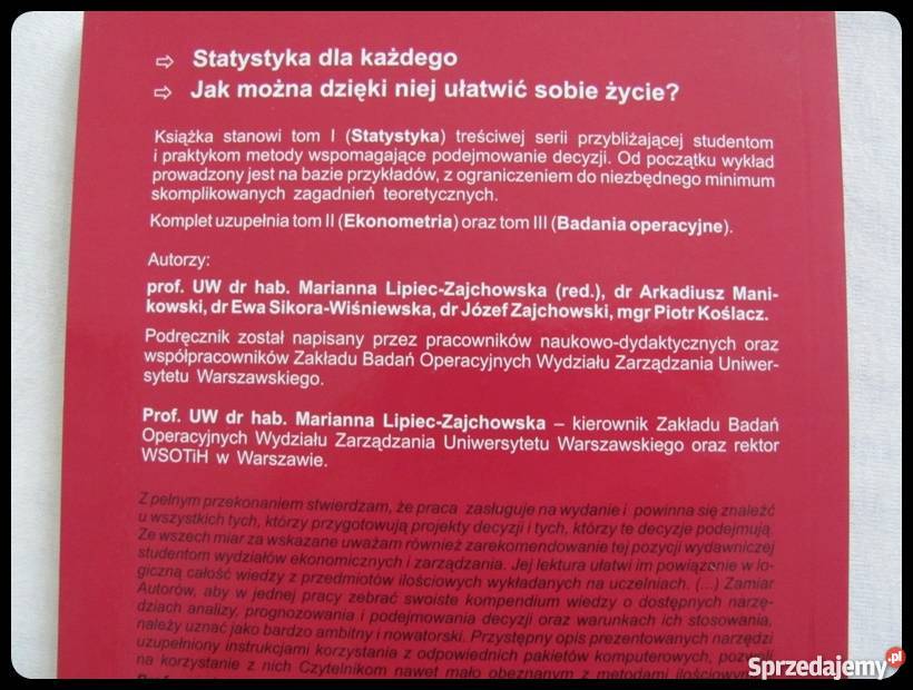 Wspomaganie procesów decyzyjnych t I statystyka Płock