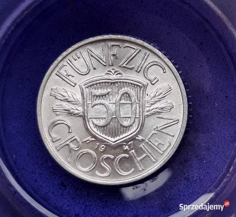 115 AUSTRIA 50 Groschen 1947 r Łask