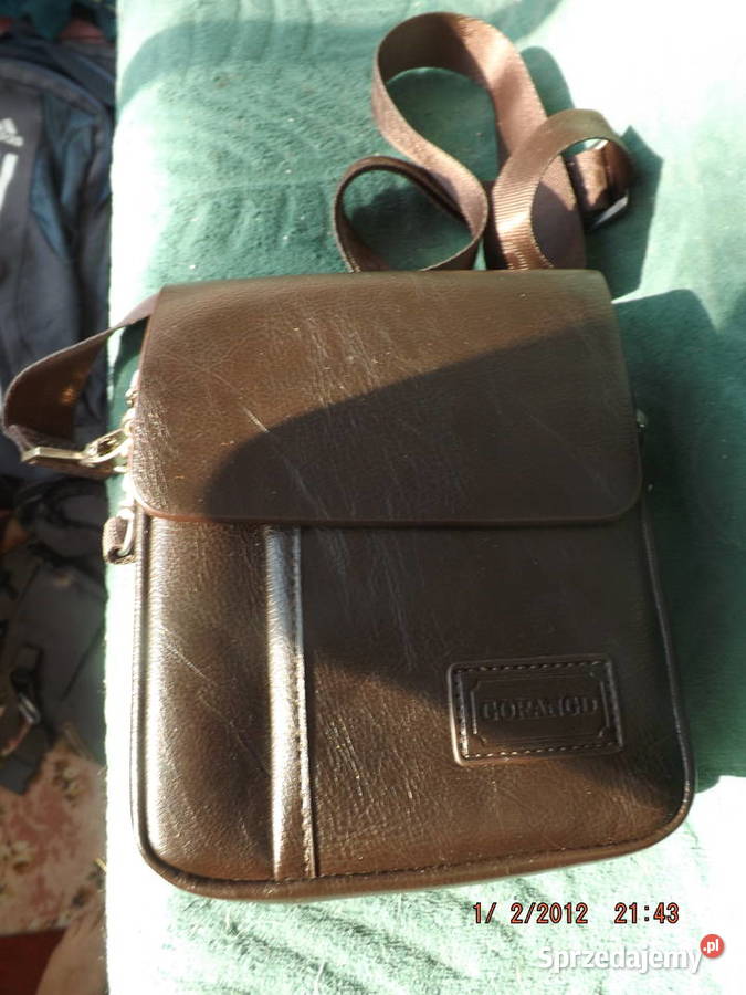 Torba listonoszkaf skórzana brązowanowa Warszawa sprzedam
