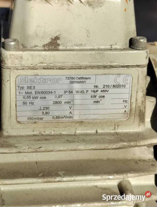 Wentylator bocznokanałowy 055kw Świerzawa sprzedam