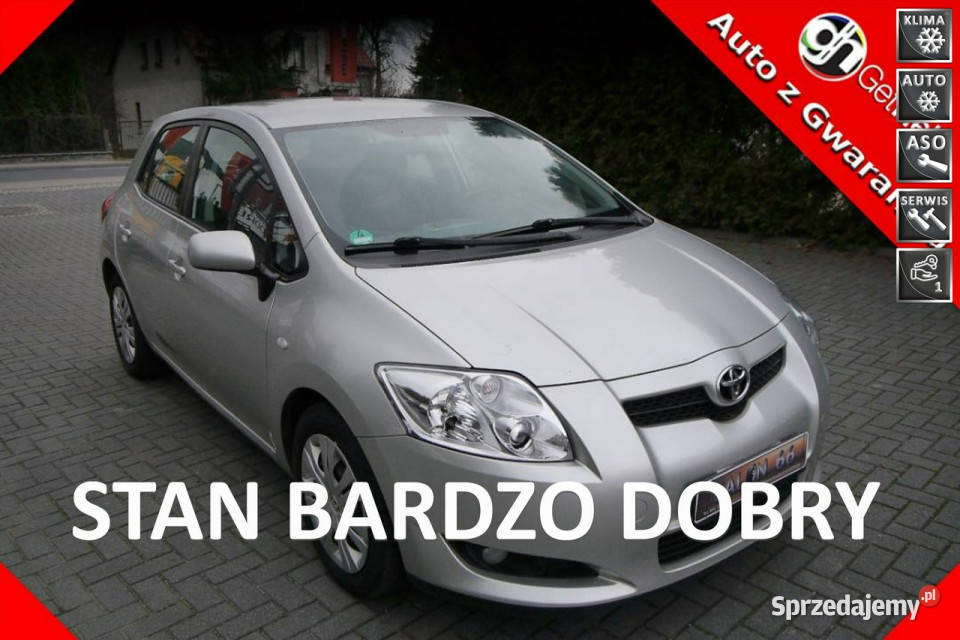 Toyota Auris 16B Stan b bezwypadkowy Gwarancja srebrny Częstochowa