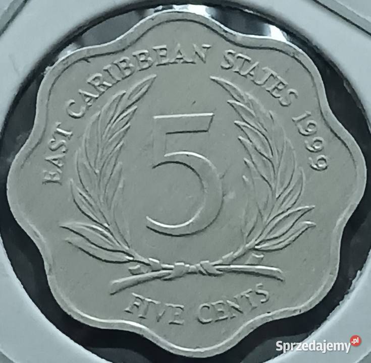 5 Cent Karaiby Wschodnie 1999 r wielkopolskie Konin