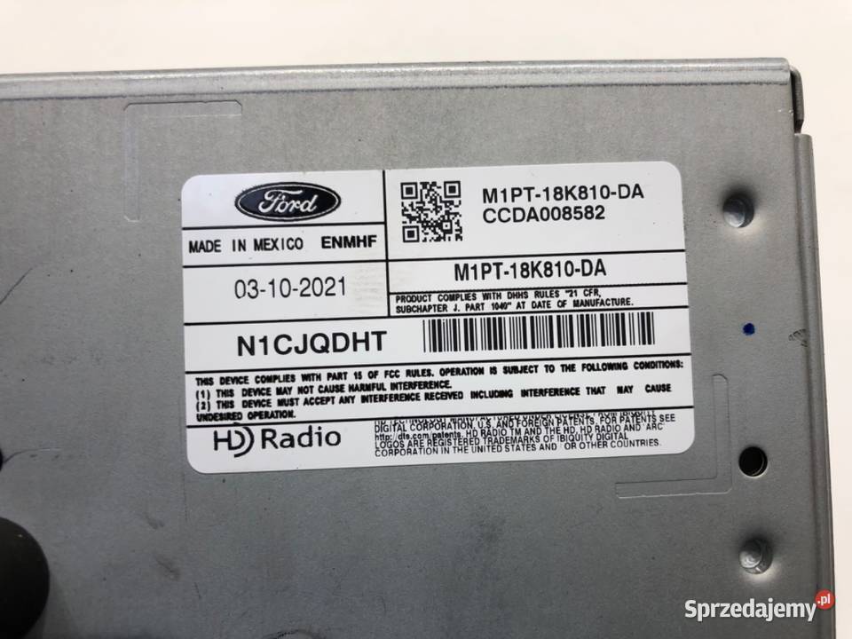 RADIO FORD ESCAPE IV M1PT18K810DA 1924 osobowe