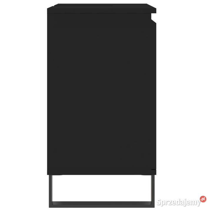 Szafka łazienkowa czarna 58x33x60 materiał Warszawa