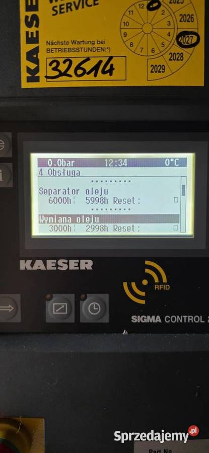 Kompresor śrubowy Kaeser SM1211 Bar 75 kW Jelcz-Laskowice sprzedam