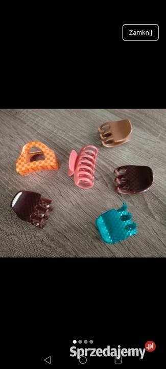 Klamry spinki do włosów zapinki kolorowe 6 sztuk Krosno